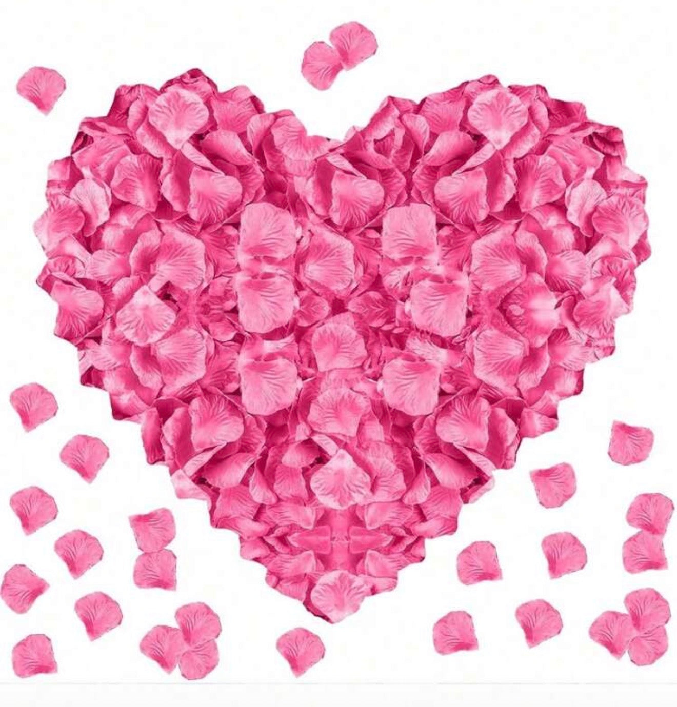 Artificial rose petals