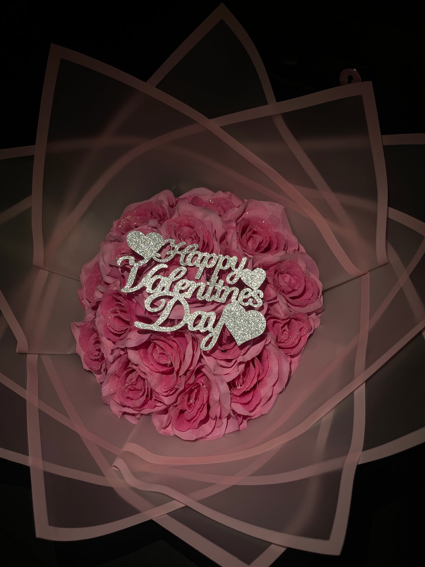 Pink Cupid Artificial Bouquet