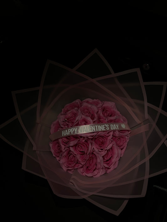 Pink Cupid Artificial Bouquet