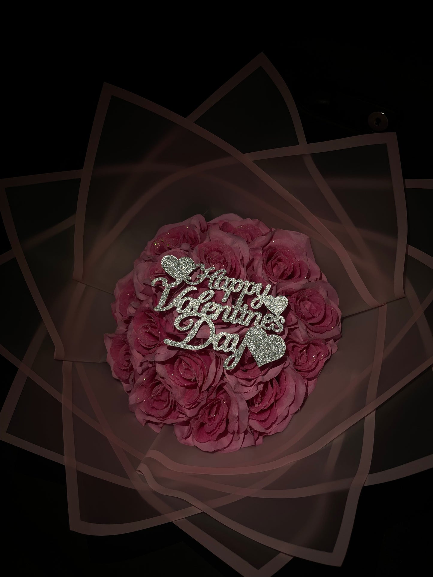 Pink Cupid Artificial Bouquet